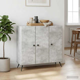 Vidaxl dressoir betongrijs 89 x 34,5 x 80 cm bewerkt hout