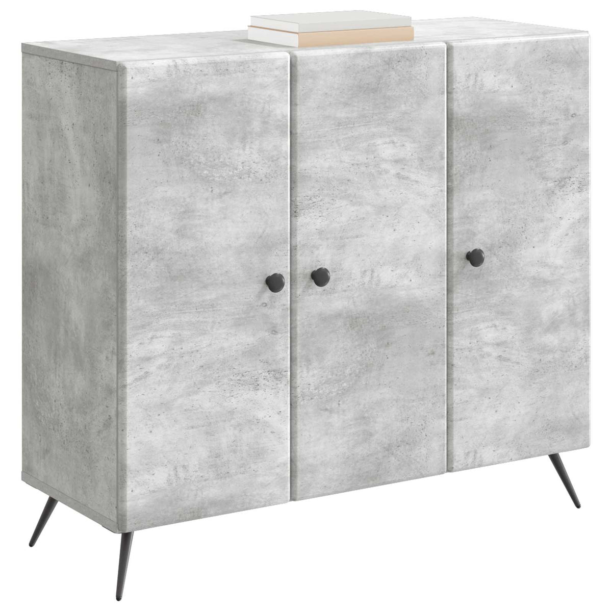 Vidaxl dressoir betongrijs 89 x 34,5 x 80 cm bewerkt hout