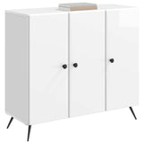Vidaxl dressoir hoogglans wit 89 x 34,5 x 80 cm bewerkt hout
