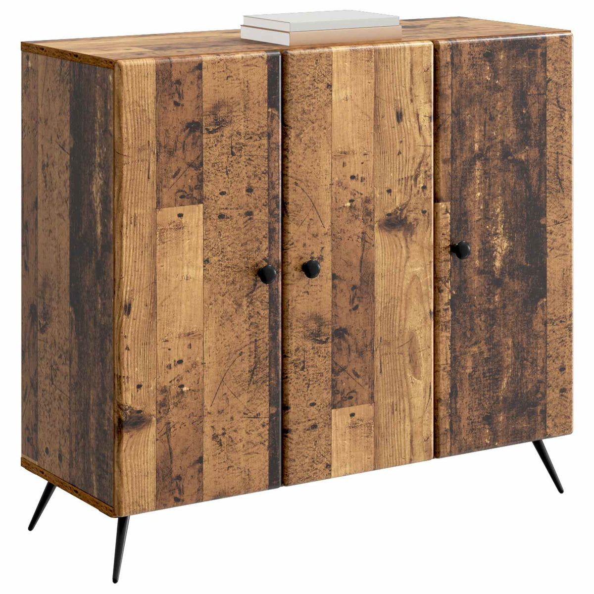 Vidaxl dressoir oud hout 89 x 34,5 x 80 cm bewerkt hout