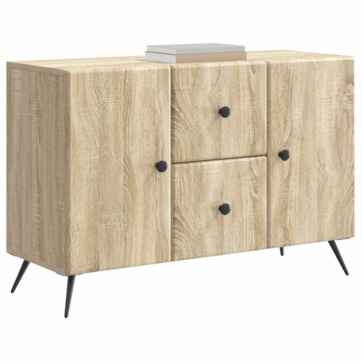 Vidaxl dressoir met lade sonoma eiken 89 x 34,5 x 60 cm bewerkt hout