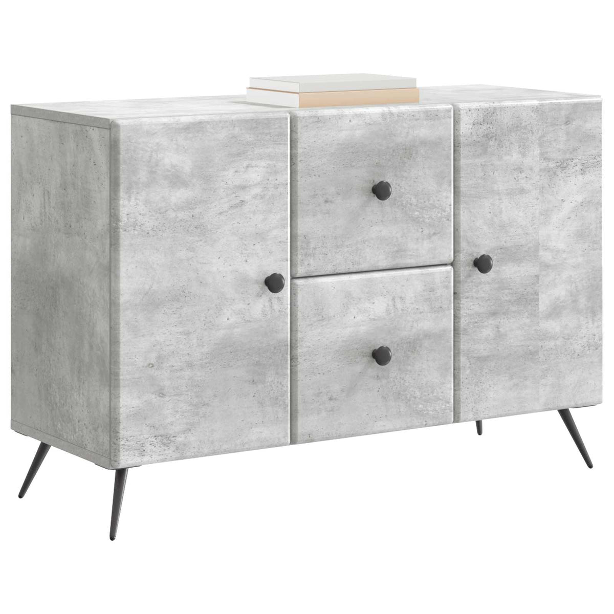 Vidaxl dressoir betongrijs 89 x 34,5 x 60 cm bewerkt hout
