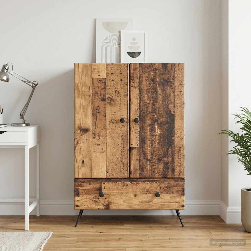 Vidaxl dressoir oud hout 66 x 34,5 x 95 cm bewerkt hout