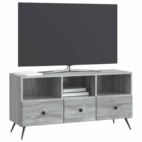 Vidaxl tv-kast met lade grijs sonoma 102 x 34,5 x 50 cm bewerkt hout