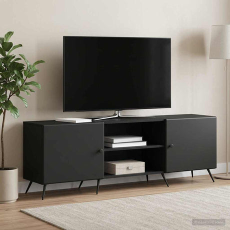 Vidaxl tv-kast 150 x 31 x 50 cm zwart bewerkt hout