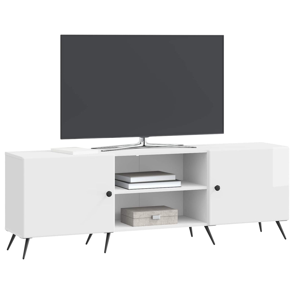 Vidaxl tv-kast 150 x 31 x 50 cm hoogglans wit bewerkt hout