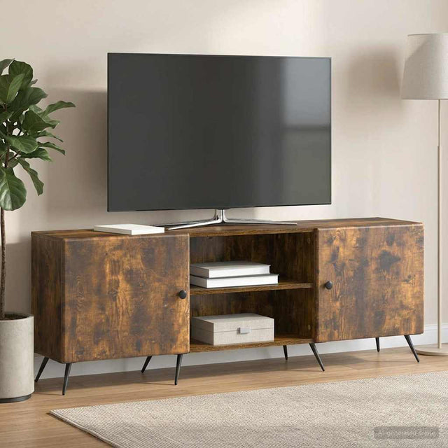 Vidaxl tv-kast 150 x 31 x 50 cm gerookt eiken bewerkt hout