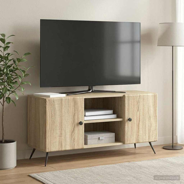 Vidaxl tv-kast 102 x 34,5 x 50 cm sonoma eiken bewerkt hout