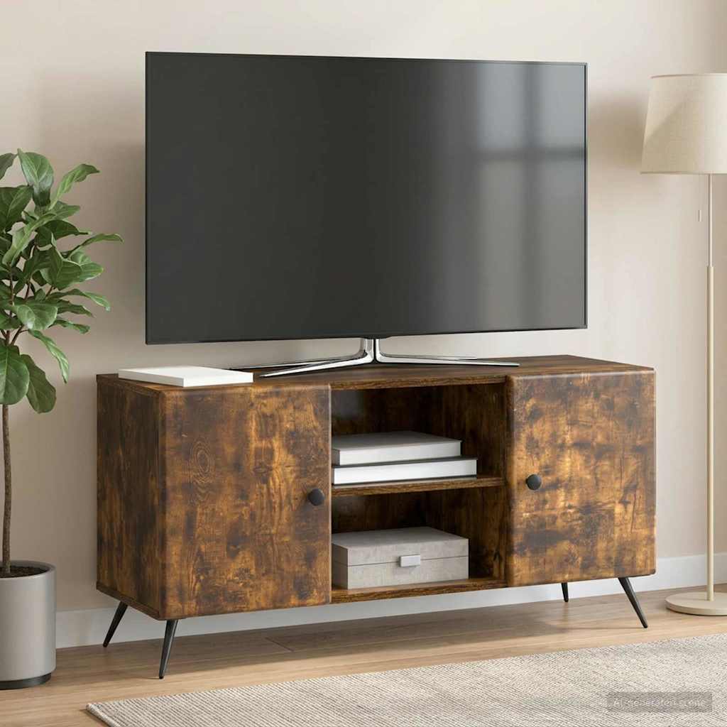 Vidaxl tv-kast 102 x 34,5 x 50 cm gerookt eiken bewerkt hout