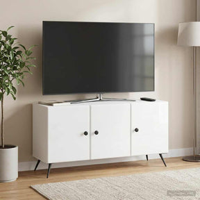 Vidaxl tv-kast hoogglans wit 99 x 34,5 x 50 cm bewerkt hout