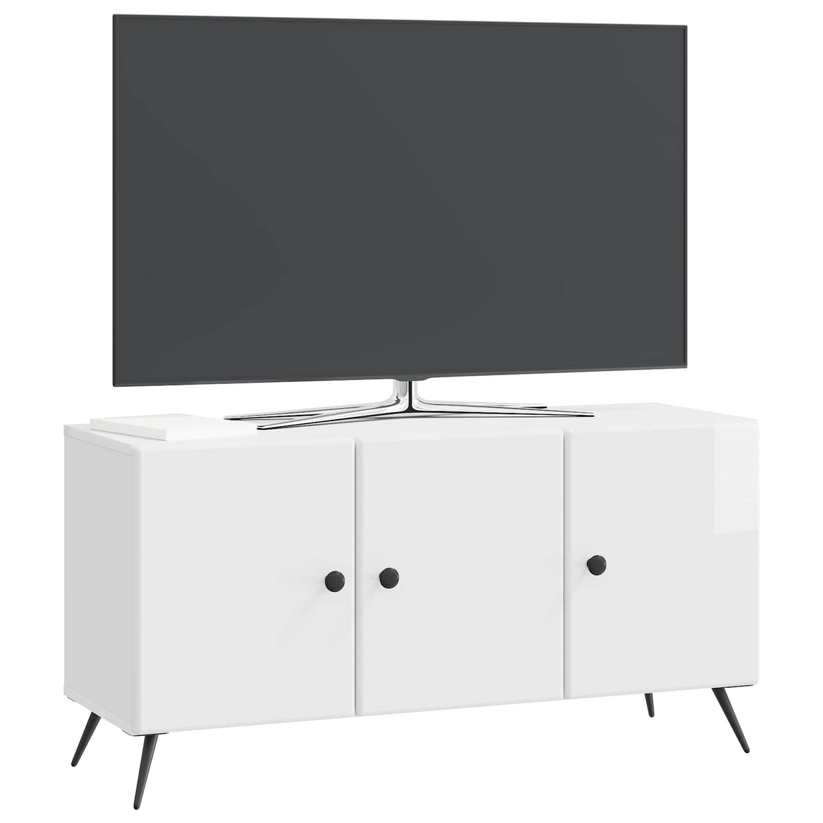 Vidaxl tv-kast hoogglans wit 99 x 34,5 x 50 cm bewerkt hout