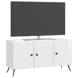 Vidaxl tv-kast hoogglans wit 99 x 34,5 x 50 cm bewerkt hout