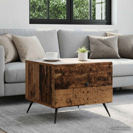 Vidaxl salontafel oud hout 49 x 50 x 40 cm bewerkt hout