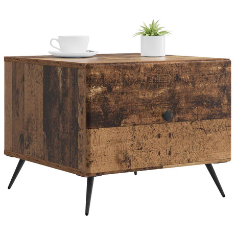 Vidaxl salontafel oud hout 49 x 50 x 40 cm bewerkt hout