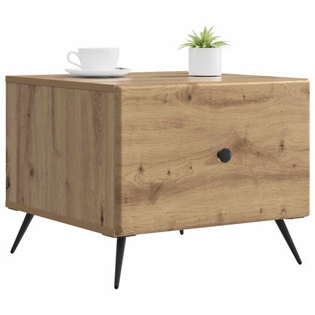 Vidaxl salontafel artisanaal eiken 49 x 50 x 40 cm bewerkt hout