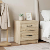 Vidaxl nachtkastje 2 st sonoma eiken 43 x 34,5 x 44,5 cm bewerkt hout