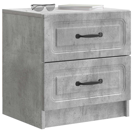 Vidaxl nachtkastje betongrijs 43 x 34,5 x 44,5 cm bewerkt hout