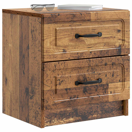 Vidaxl nachtkastje oud hout 43 x 34,5 x 44,5 cm bewerkt hout