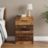 Vidaxl nachtkastje oud hout 43 x 41 x 63,5 cm bewerkt hout