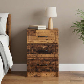 Vidaxl nachtkastje oud hout 43 x 41 x 63,5 cm bewerkt hout