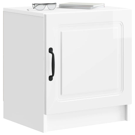 Vidaxl nachtkastje 2 st hoogglans wit 43 x 34,5 x 47 cm bewerkt hout