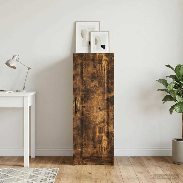 Vidaxl dressoir gerookt eiken 33 x 34,5 x 87 cm bewerkt hout
