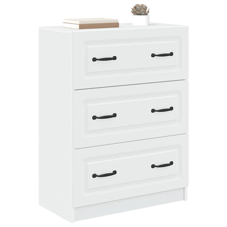 Vidaxl ladenkast 66 x 34,5 x 87 cm bewerkt hout wit