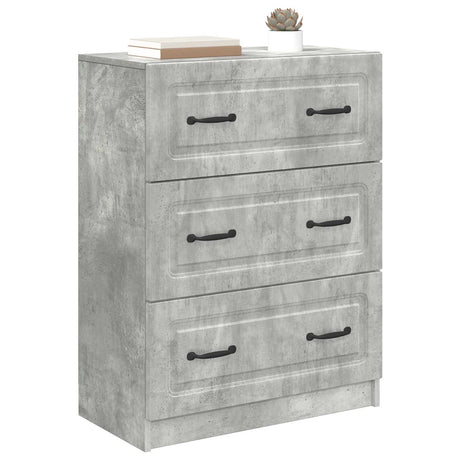 Vidaxl ladenkast 66 x 34,5 x 87 cm bewerkt hout betongrijs