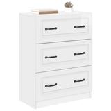 Vidaxl ladenkast 66 x 34,5 x 87 cm bewerkt hout hoogglans wit