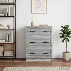 Vidaxl ladenkast 66 x 34,5 x 87 cm bewerkt hout grijs sonoma