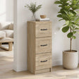 Vidaxl ladenkast sonoma eiken 33 x 34,5 x 87 cm bewerkt hout