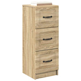 Vidaxl ladenkast sonoma eiken 33 x 34,5 x 87 cm bewerkt hout