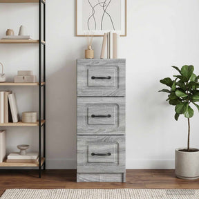 Vidaxl ladenkast grijs sonoma 33 x 34,5 x 87 cm bewerkt hout