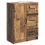 Vidaxl dressoir met lade oud hout 66 x 34,5 x 87 cm bewerkt hout