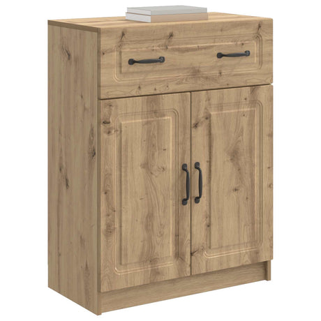 Vidaxl dressoir artisanaal eiken 66 x 34,5 x 87 cm bewerkt hout