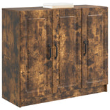 Vidaxl dressoir gerookt eiken 89 x 34,5 x 77 cm bewerkt hout