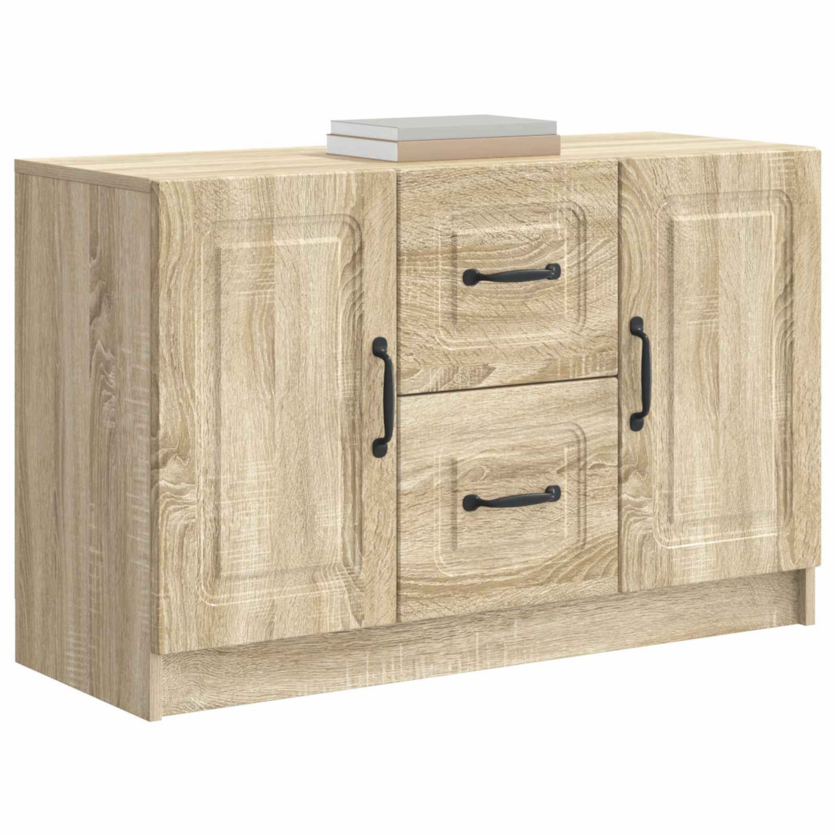 Vidaxl dressoir sonoma eiken 89 x 34,5 x 57 cm bewerkt hout