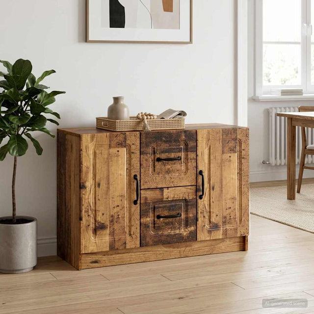 Vidaxl dressoir oud hout 89 x 34,5 x 57 cm bewerkt hout