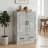Vidaxl dressoir met lade betongrijs 66 x 34,5 x 92 cm bewerkt hout