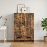 Vidaxl dressoir met lade gerookt eiken 66 x 34,5 x 92 cm bewerkt hout