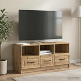 Vidaxl tv-kast 102 x 34,5 x 47 cm artisanaal eiken bewerkt hout
