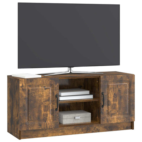Vidaxl tv-kast gerookt eiken 102 x 34,5 x 47 cm bewerkt hout