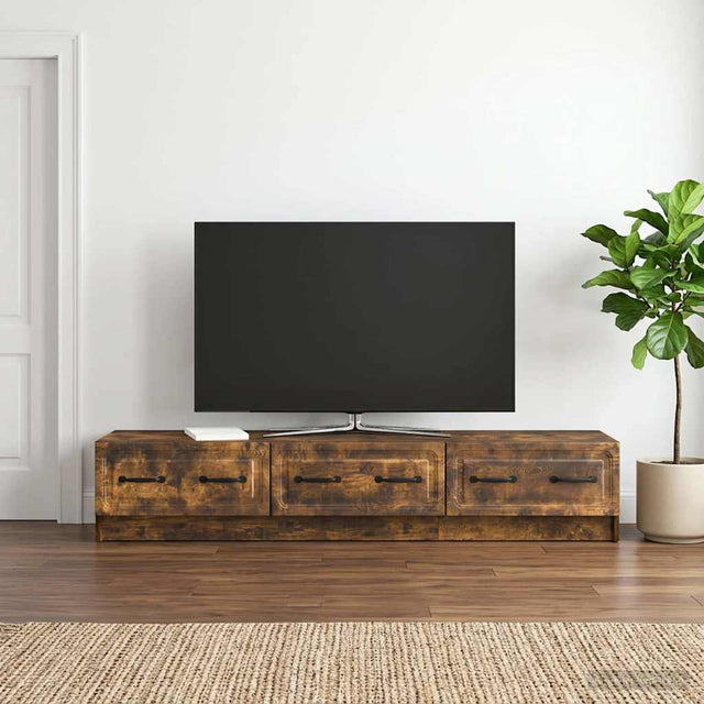 Vidaxl tv-kast 147 x 34,5 x 27 cm gerookt eiken bewerkt hout