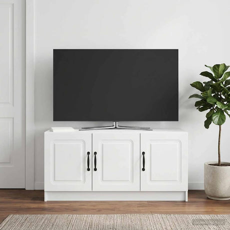 Vidaxl tv-kast hoogglans wit 99 x 34,5 x 47 cm bewerkt hout
