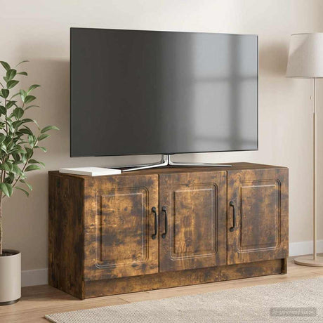 Vidaxl tv-kast gerookt eiken 99 x 34,5 x 47 cm bewerkt hout