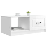 Vidaxl salontafel hoogglans wit 90 x 50 x 37 cm bewerkt hout