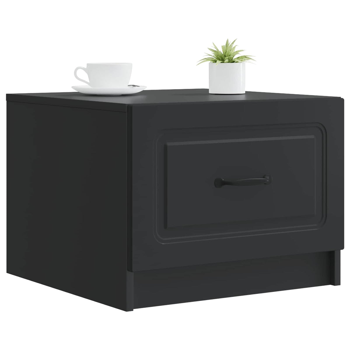 Vidaxl salontafel zwart 49 x 50 x 37 cm bewerkt hout