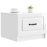 Vidaxl salontafel hoogglans wit 49 x 50 x 37 cm bewerkt hout