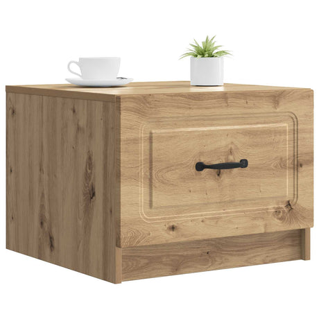 Vidaxl salontafel artisanaal eiken 49 x 50 x 37 cm bewerkt hout