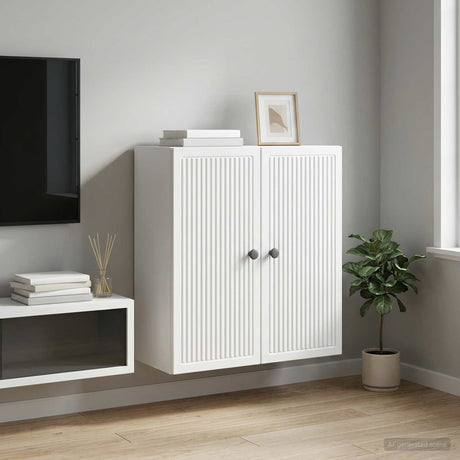 Vidaxl wandkast wit 59 x 31 x 60 cm bewerkt hout